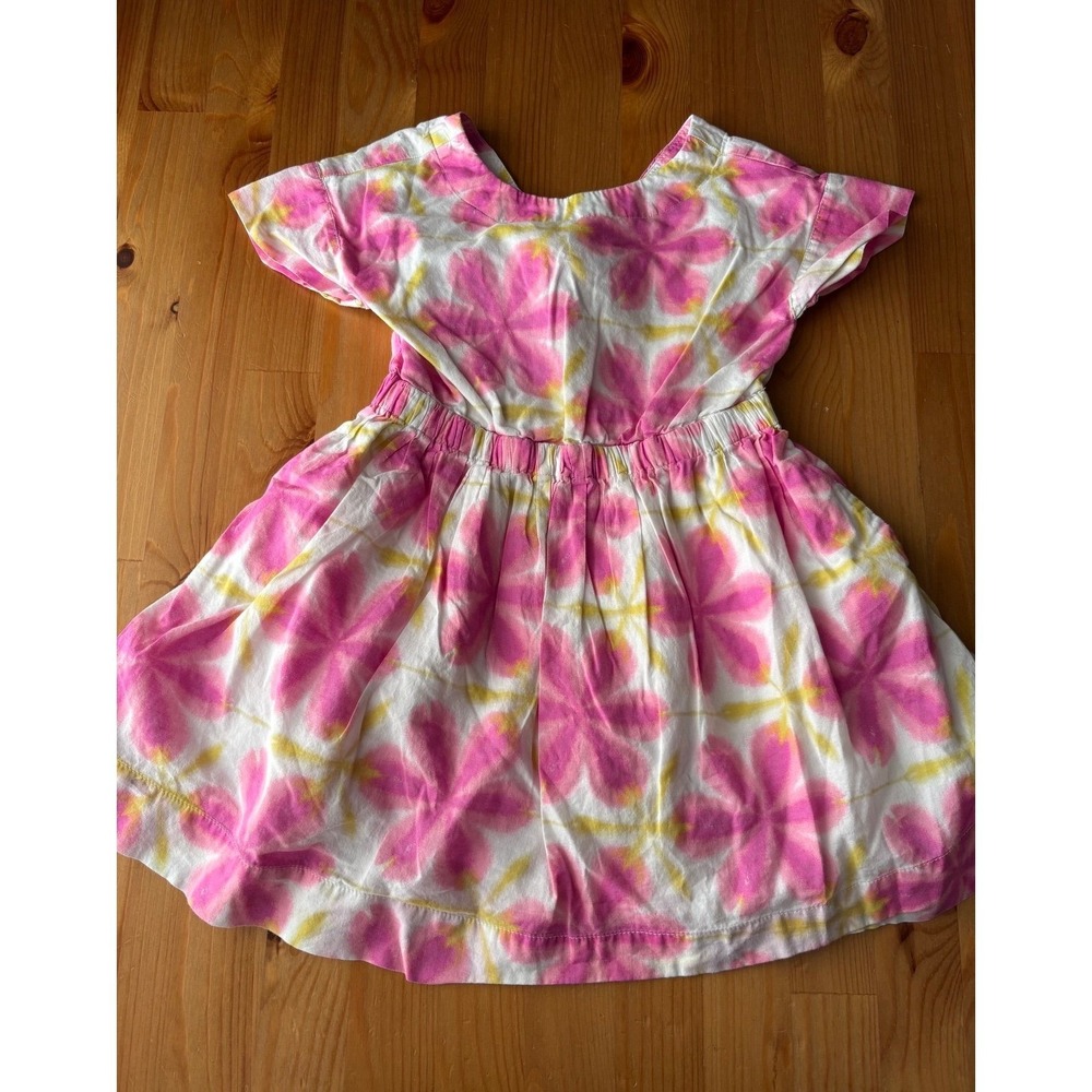 Toddler Crewcuts floral Bow Back Lined Sundress With Pockets Size 3